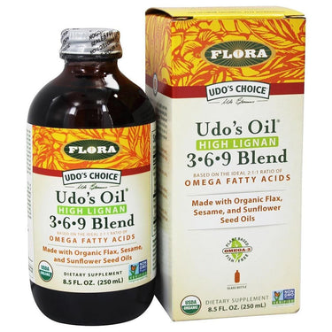 Flora (Udo's Choice) Flora Udo's Choice High Lignan 3 6 9 Oil Blend 8.5oz