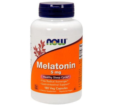 Now Foods Melatonin 5 Mg 180 Vegetable Capsules
