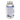 A clear plastic bottle of dietary supplements with a white cap and a blue-and-white label, shown on a plain white background. The label includes product information.