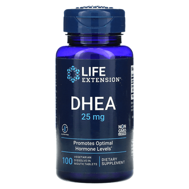 Life Extension DHEA (dehydroepiandrosterone) 25mg 100 Tabs (to be dissolved in the mouth)