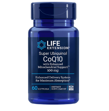 Life Extension Super Ubiquinol CoQ10 with Enhanced Mitochondrial Support 100mg 60 Softgels