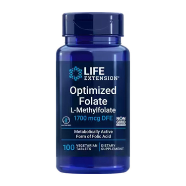 Life Extension Optimized Folate L-Methylfolate 1,700 mcg DFE 100ct