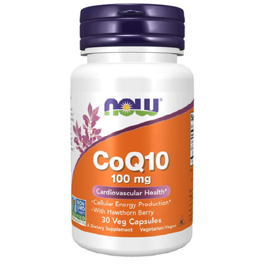 Now Foods CoQ10 100 Mg 30 Vegetable Capsules