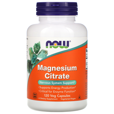 Now Foods Magnesium Citrate 120 Vege Caps