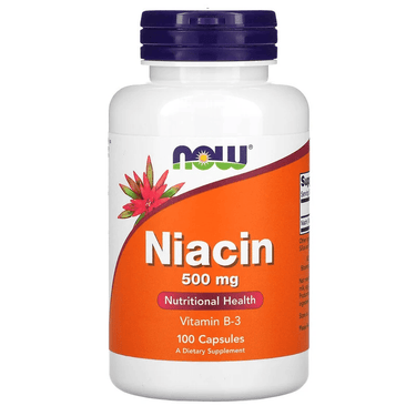 Now Foods Niacin 500mg 100 Capsules