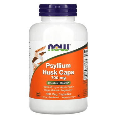 Now Foods Psyllium Husk 700 Mg + Pectin 180 Capsules