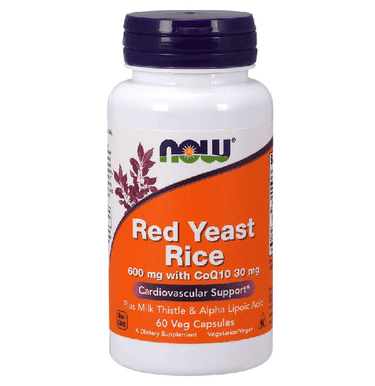 Now Foods Red Yeast Rice & CoQ10 60 Vegetable Capsules