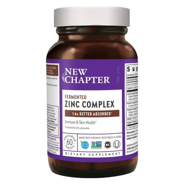 New Chapter Fermented Zinc Food Complex 60 Tablets