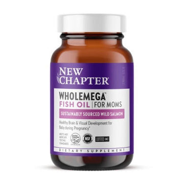New Chapter WHOLEmega For Moms Prenatal 500mg 90 Soft Gels