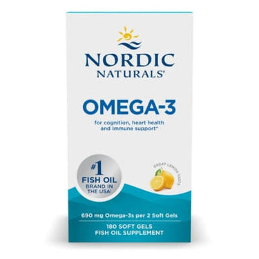 Nordic Naturals Omega 3 Formula Lemon Flavor 180 SoftGels