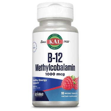 Kal KAL B12 Methylcobalamin 1000mcg 90 micro tablets