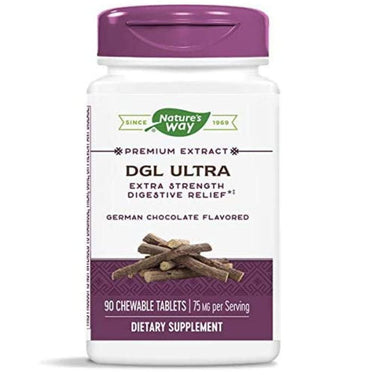 Enzymatic Therapy Nature's Way DGL Ultra 90 Chewable Tablets