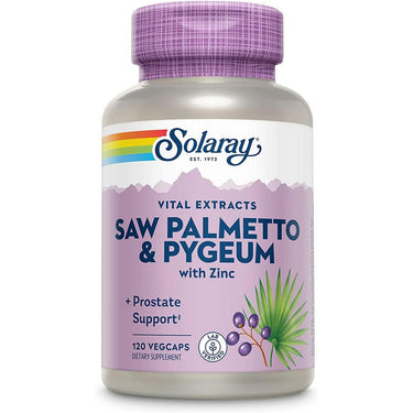 Solaray Pygeum and Saw Palmetto 120 Capsules