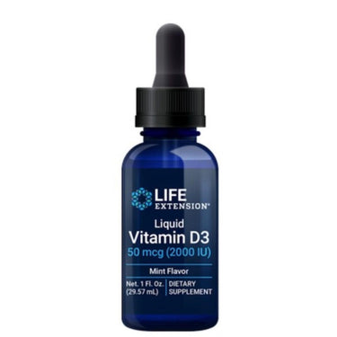 Life Extension Vitamin D3 (Mint Flavor) 50mcg 1fl oz