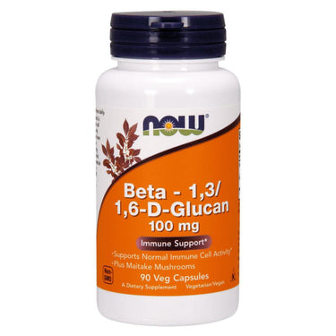 Now Foods Beta 1,3/1,6-D Glucan 100mg 90 Vege Caps