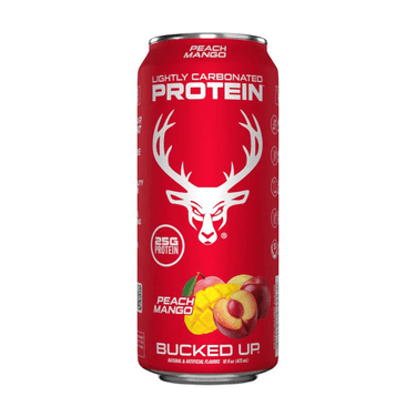 Bucked Up Peach Mango RTD Protein Drink Single Can