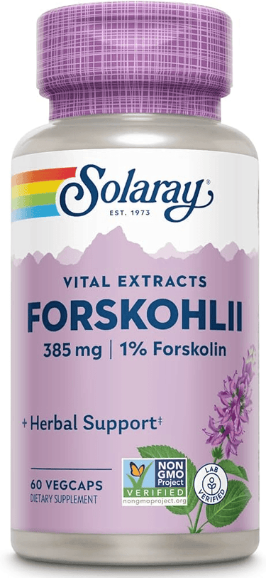 CLEARANCE: Solaray Forskohlii Root Extract 385mg 60ct EXP 11/2025