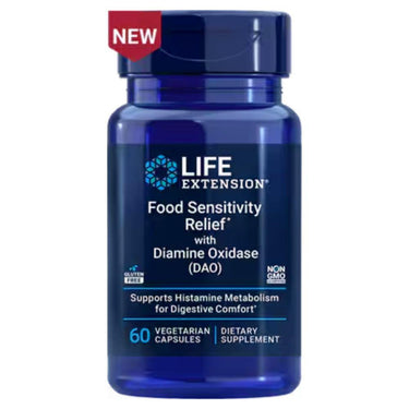 Life Extension Food Sensitivity Relief with Diamine Oxidase 60 Capsules