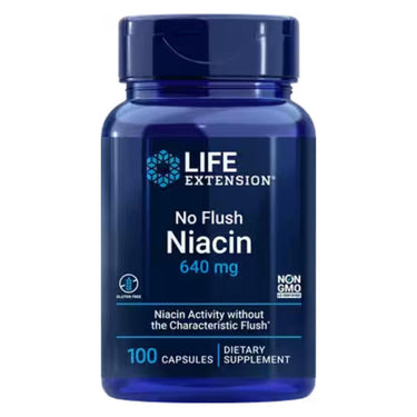 Life Extension No Flush Niacin 640 mg 100 Caps
