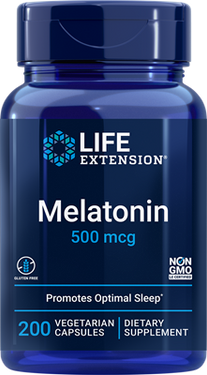 CLEARANCE: Life Extension Melatonin 500mcg 200ct EXP 07/2026