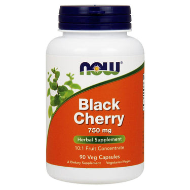 Now Foods Black Cherry Extract 750 Mg 90 Vegetable Capsules