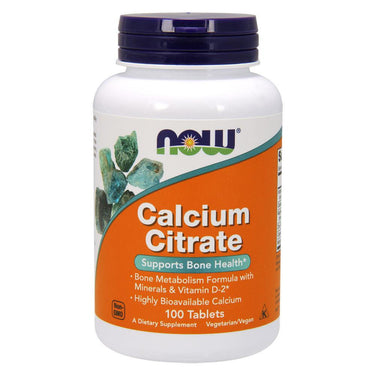 Now Foods Calcium Citrate with Minerals 100 Tablets