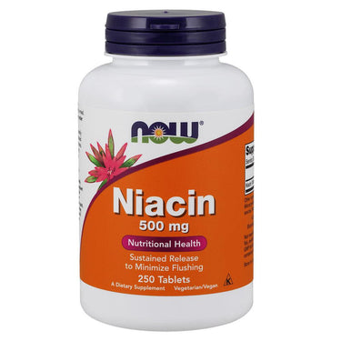 Now Foods Sustained Release Niacin 500mg 250 Tablets