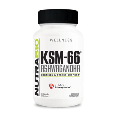 NutraBio Nutrabio KSM-66 Ashwagandha 60 Capsules