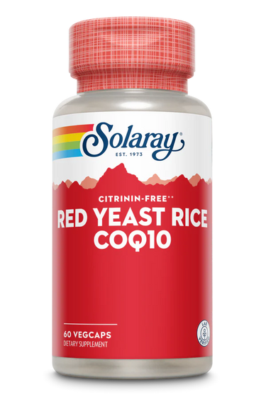 Solaray Red Yeast Rice plus CoQ10 w/ Flush-free Niacin 60 Caps