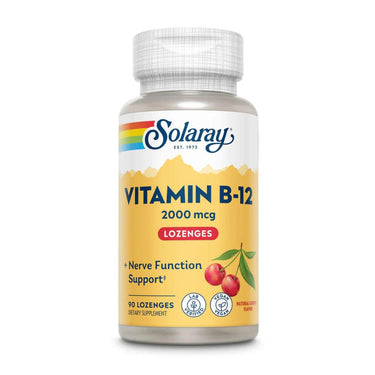 Solaray Vitamin B-12 2000mcg Lozenges 90ct