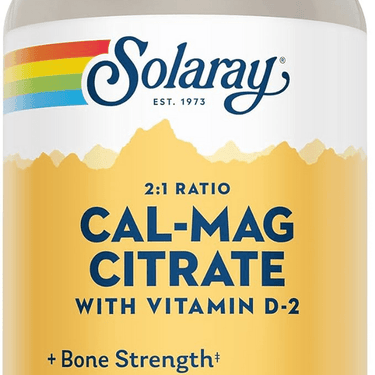 Solaray 1:1 Ratio Cal-Mag Citrate 360 Capsules