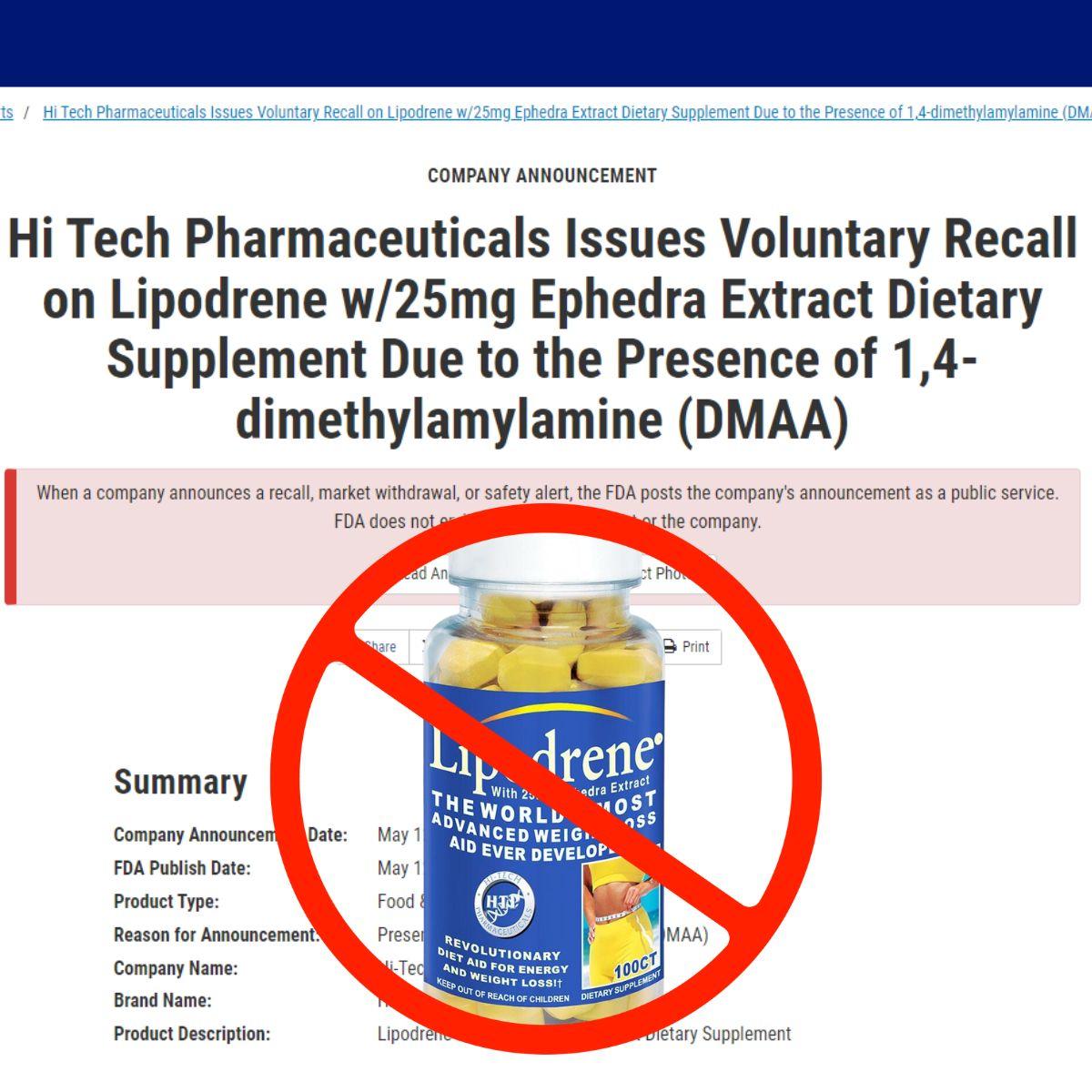 Lipodrene Recall: Everything You Need to Know