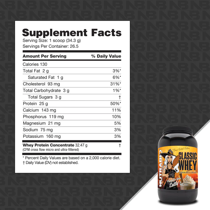  NutraBio Classic Whey Protein 2lb 