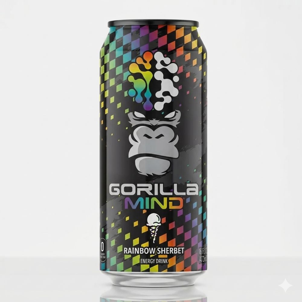 Gorilla Mind Energy Rainbow Sherbert