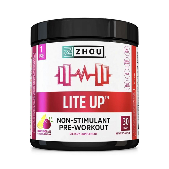 ZHOU Lite Up Non-Stim Preworkout 30 Servings