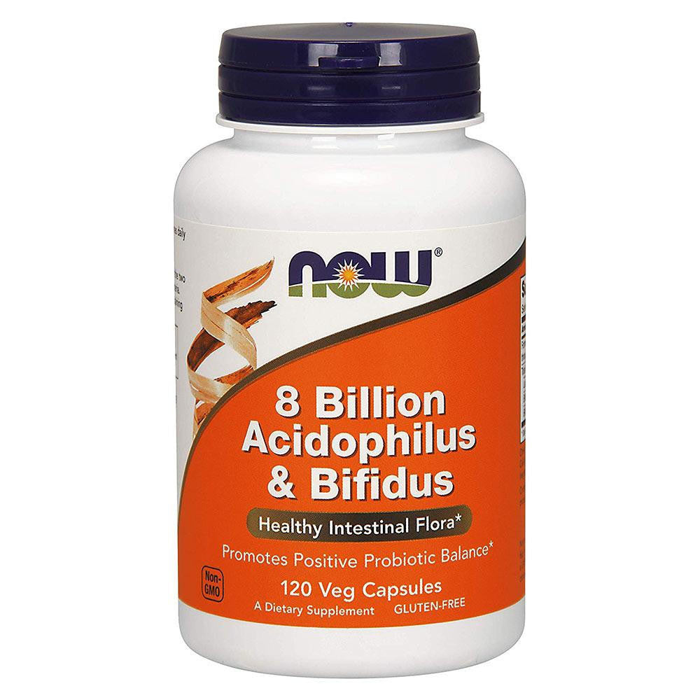  Now Foods 8 Billion Acidophilus & Bifidus 120 Vege Caps 