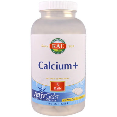  Kal Calcium w/ Magnesium, Zinc, and Vitamin D 200 Softgels 