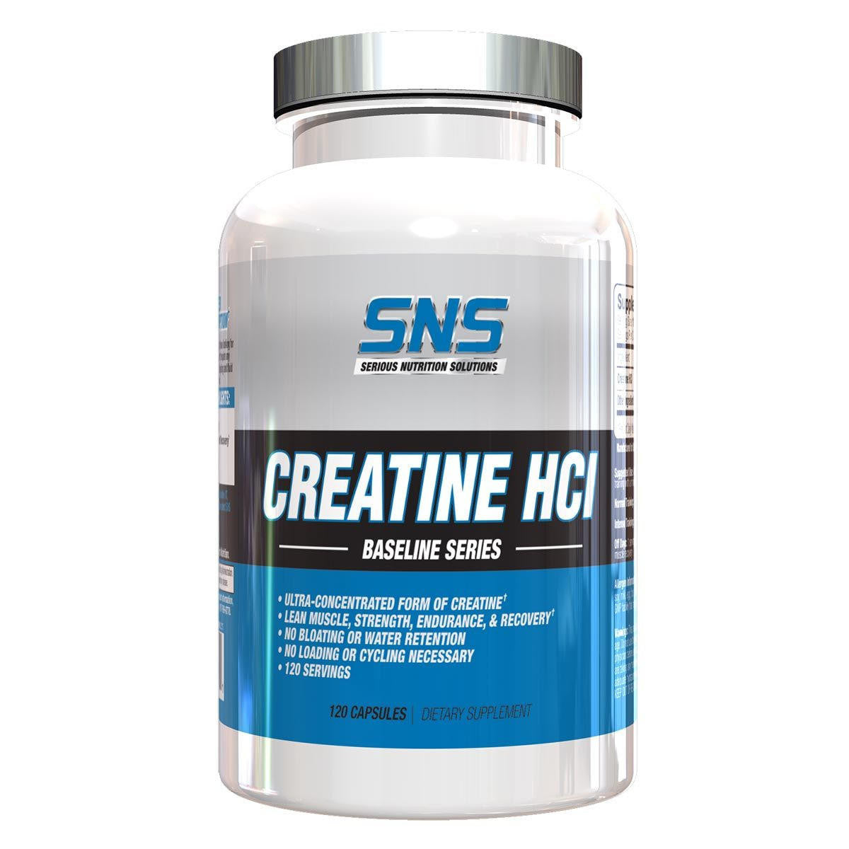  Serious Nutrition Solutions Creatine HCL 120 Caps 