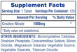  Hi-Tech Pharmaceuticals Creatine Nitrate 1000mg 120 Tablets 