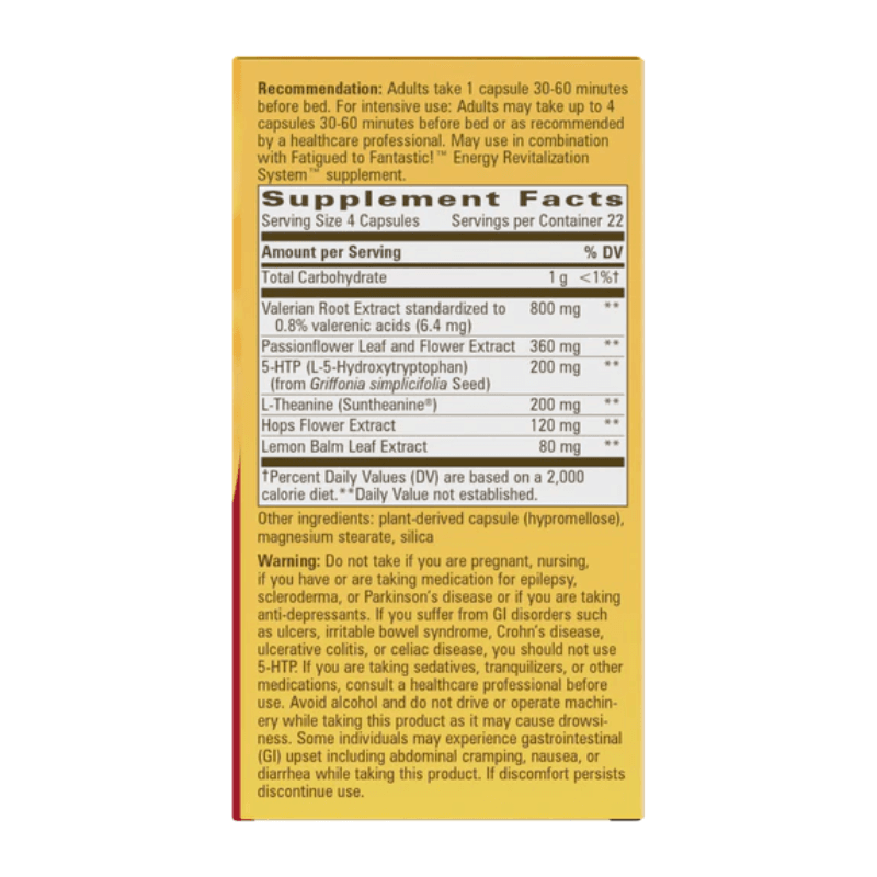 Enzymatic Therapy Nature's Way Fatigued to Fantastic! Revitalizing Sleep Formula 90 Caps 