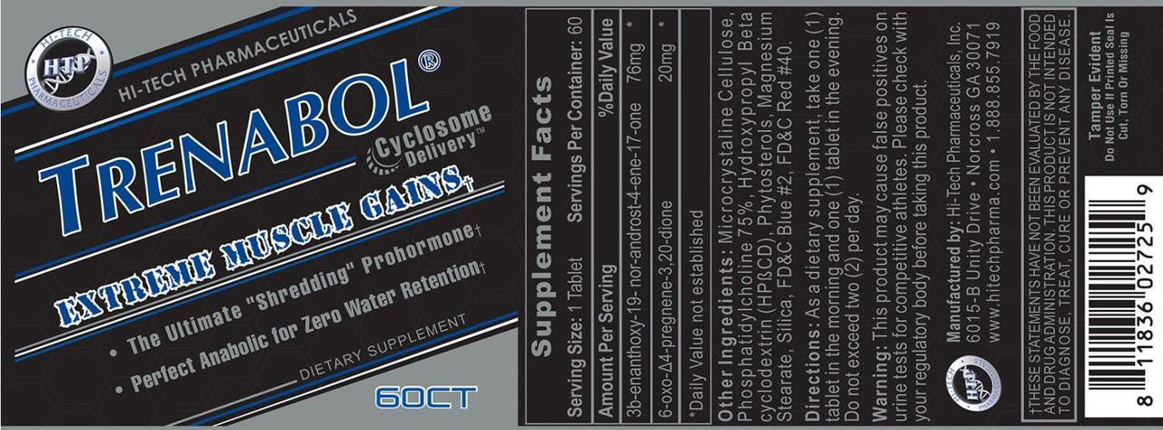  Hi-Tech Pharmaceuticals Trenabol 60 Tablets 