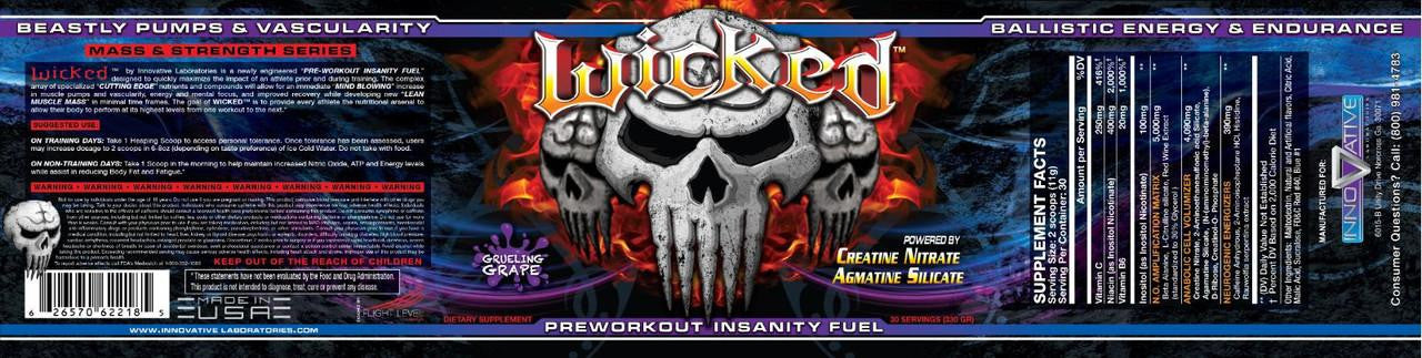  Innovative Labs Wicked Pre-Workout 30 Servings 