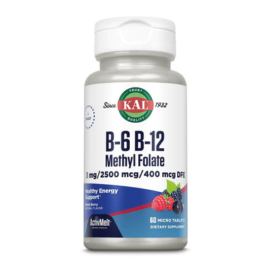 Kal KAL B6 B12 Methyl Folate Mixed Berry 60 Micro Tablets 
