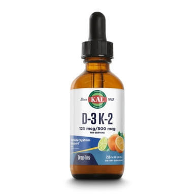 Kal KAL D-3 K-2  Citrus Flavored Drops 2fl oz. 