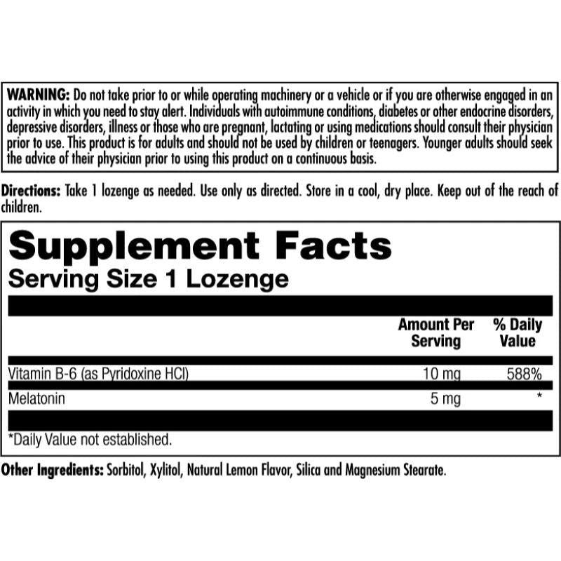  Kal Melatonin Lemon 5mg 60 Lozenges 