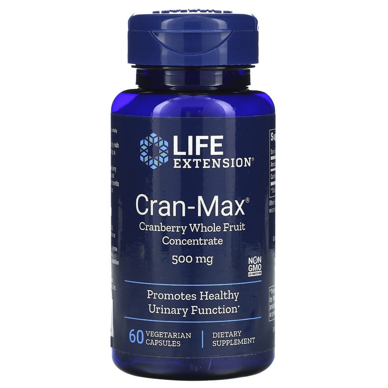  Life Extension Cran-max Cranberry Extract 500mg 60 Vegecaps 