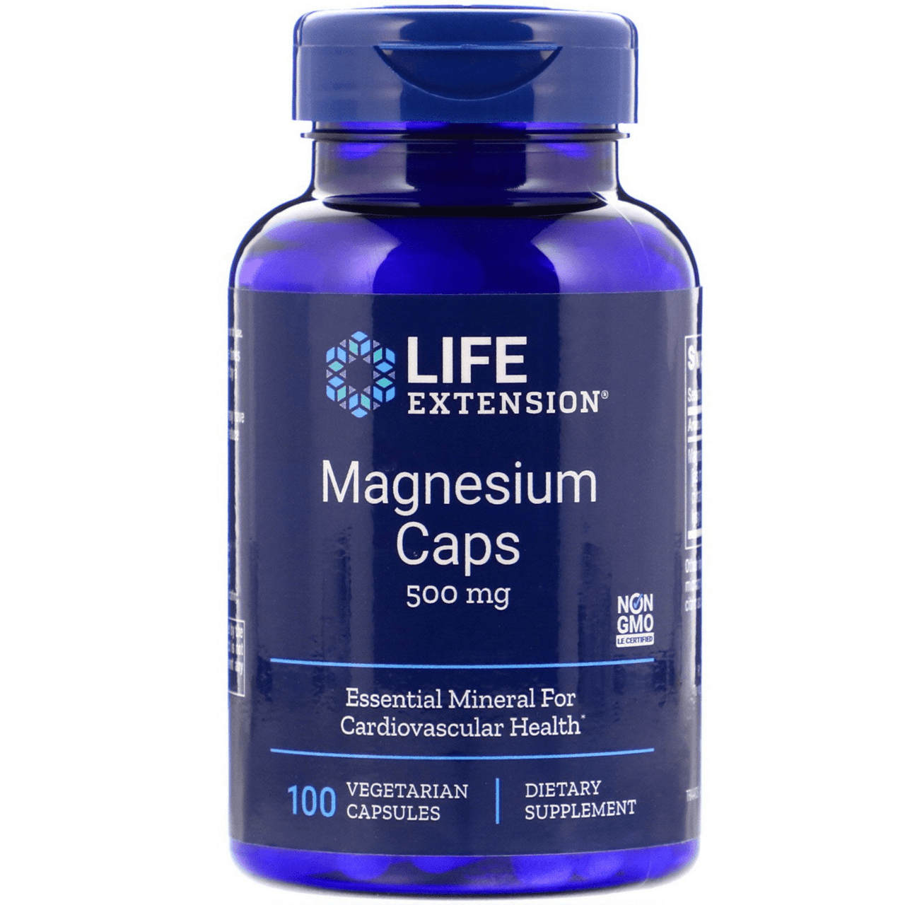  Life Extension Magnesium CAPS 500mg 100 Vege Caps 