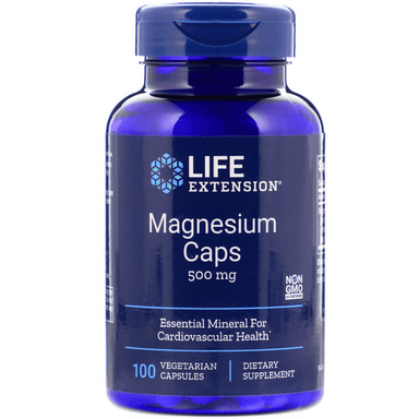  Life Extension Magnesium CAPS 500mg 100 Vege Caps 