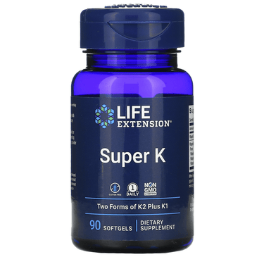  Life Extension Super K w/ Two Forms of K2+K1 90SG 