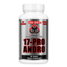 Supplement bottle labeled '17-Pro Andro' by Legal Gear on a white background